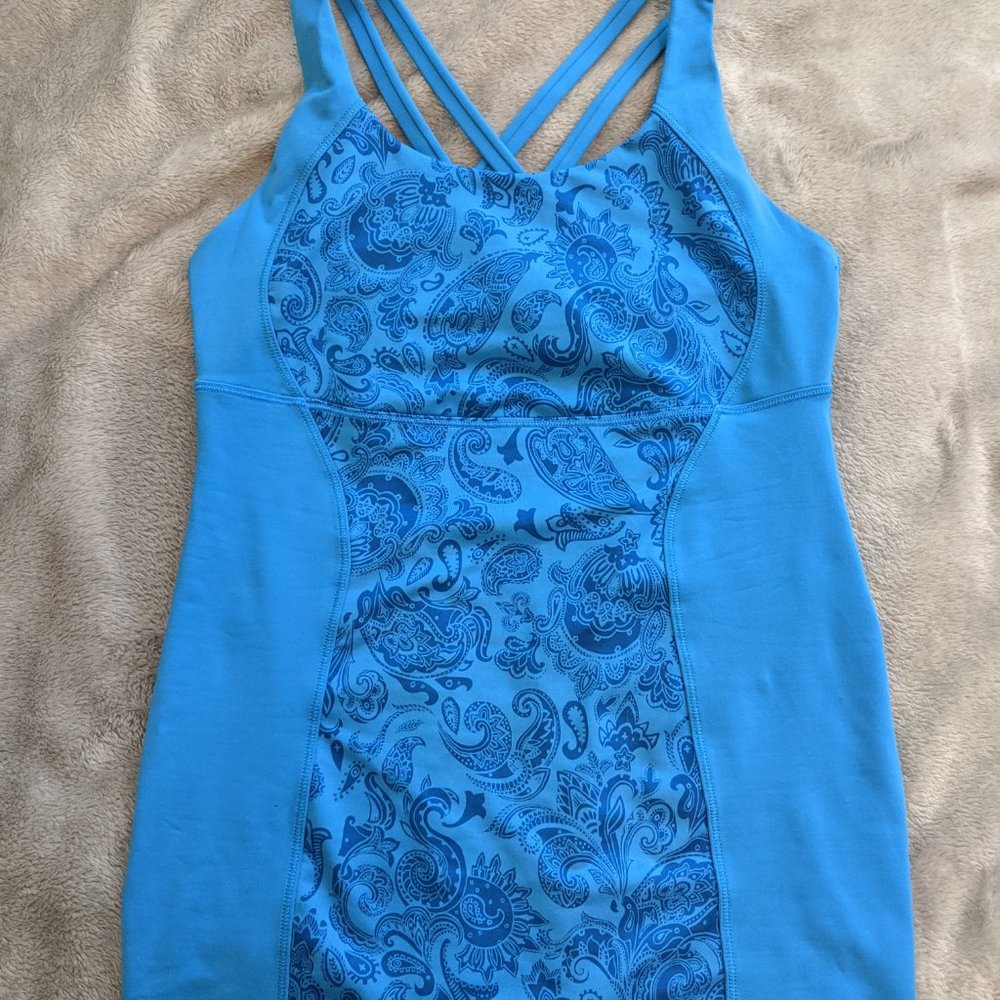 Lululemon Paisley Criss-Cross Tank Top - Picture 4 of 8